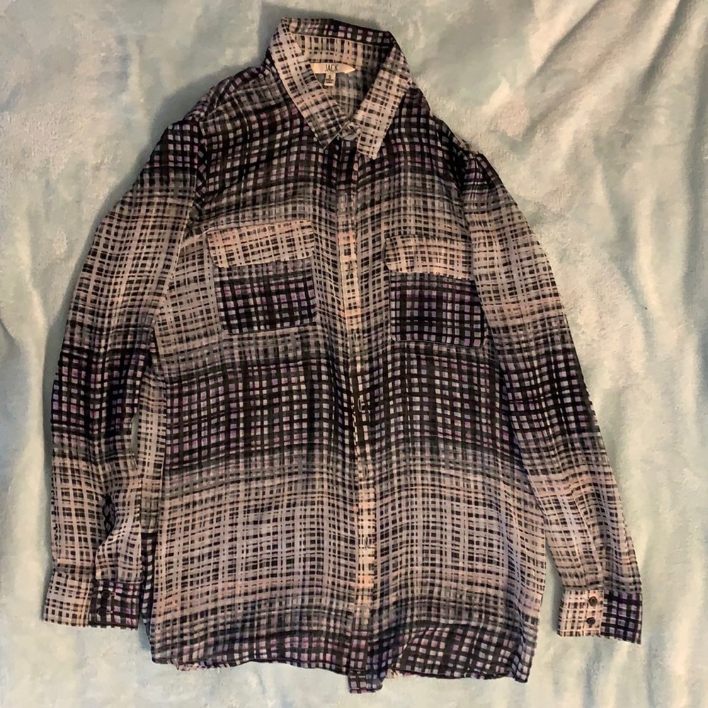 JACK Sheer 2 pocket button up